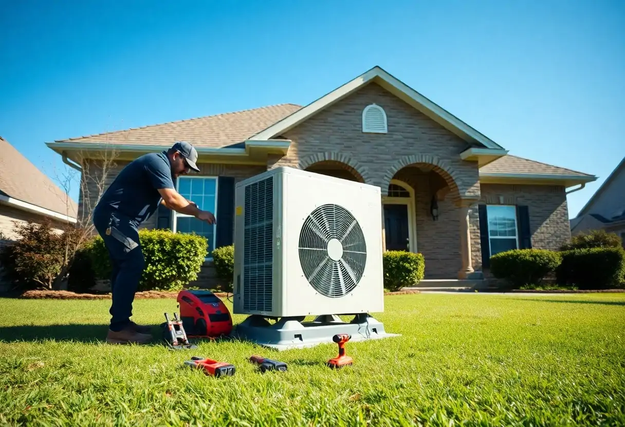 ClimaServ tech diagnosing common AC issues in a Merrydale home’s air handler